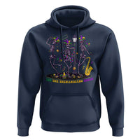 Funny Mardi Gras Hoodie Dancing Skeleton Let The Shenanigans Begin