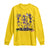 Funny Mardi Gras Long Sleeve Shirt Dancing Skeleton Let The Shenanigans Begin