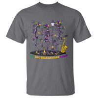 Funny Mardi Gras T Shirt Dancing Skeleton Let The Shenanigans Begin