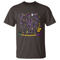 Funny Mardi Gras T Shirt Dancing Skeleton Let The Shenanigans Begin