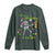 Funny Mardi Gras Long Sleeve Shirt Let The Shenanigans Begin Juggling Skeleton