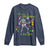 Funny Mardi Gras Long Sleeve Shirt Let The Shenanigans Begin Juggling Skeleton