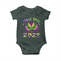 Happy Mardi Gras 2025 Baby Onesie Masquerade Mask Carnival New Orleans Trip