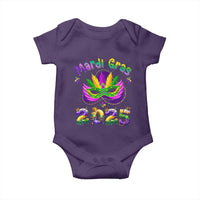 Happy Mardi Gras 2025 Baby Onesie Masquerade Mask Carnival New Orleans Trip