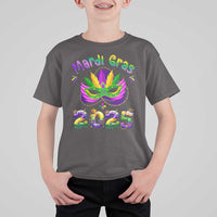 Happy Mardi Gras 2025 T Shirt For Kid Masquerade Mask Carnival New Orleans Trip