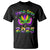 Happy Mardi Gras 2025 T Shirt Masquerade Mask Carnival New Orleans Trip