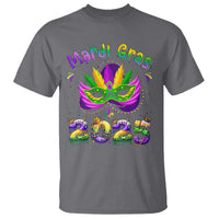Happy Mardi Gras 2025 T Shirt Masquerade Mask Carnival New Orleans Trip