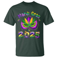 Happy Mardi Gras 2025 T Shirt Masquerade Mask Carnival New Orleans Trip