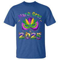 Happy Mardi Gras 2025 T Shirt Masquerade Mask Carnival New Orleans Trip