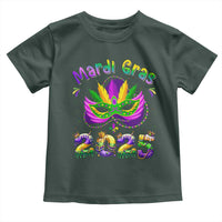 Happy Mardi Gras 2025 Toddler T Shirt Masquerade Mask Carnival New Orleans Trip