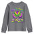 Happy Mardi Gras 2025 Youth Sweatshirt Masquerade Mask Carnival New Orleans Trip