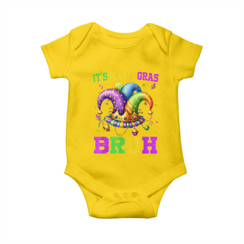 Bruh Mardi Gras Baby Onesie Jester Outfit Teens Boys Kids Mardi Gras