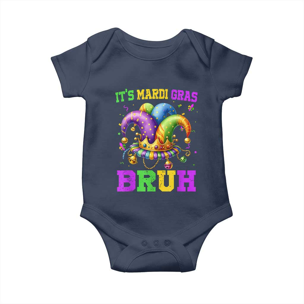 Bruh Mardi Gras Baby Onesie Jester Outfit Teens Boys Kids Mardi Gras