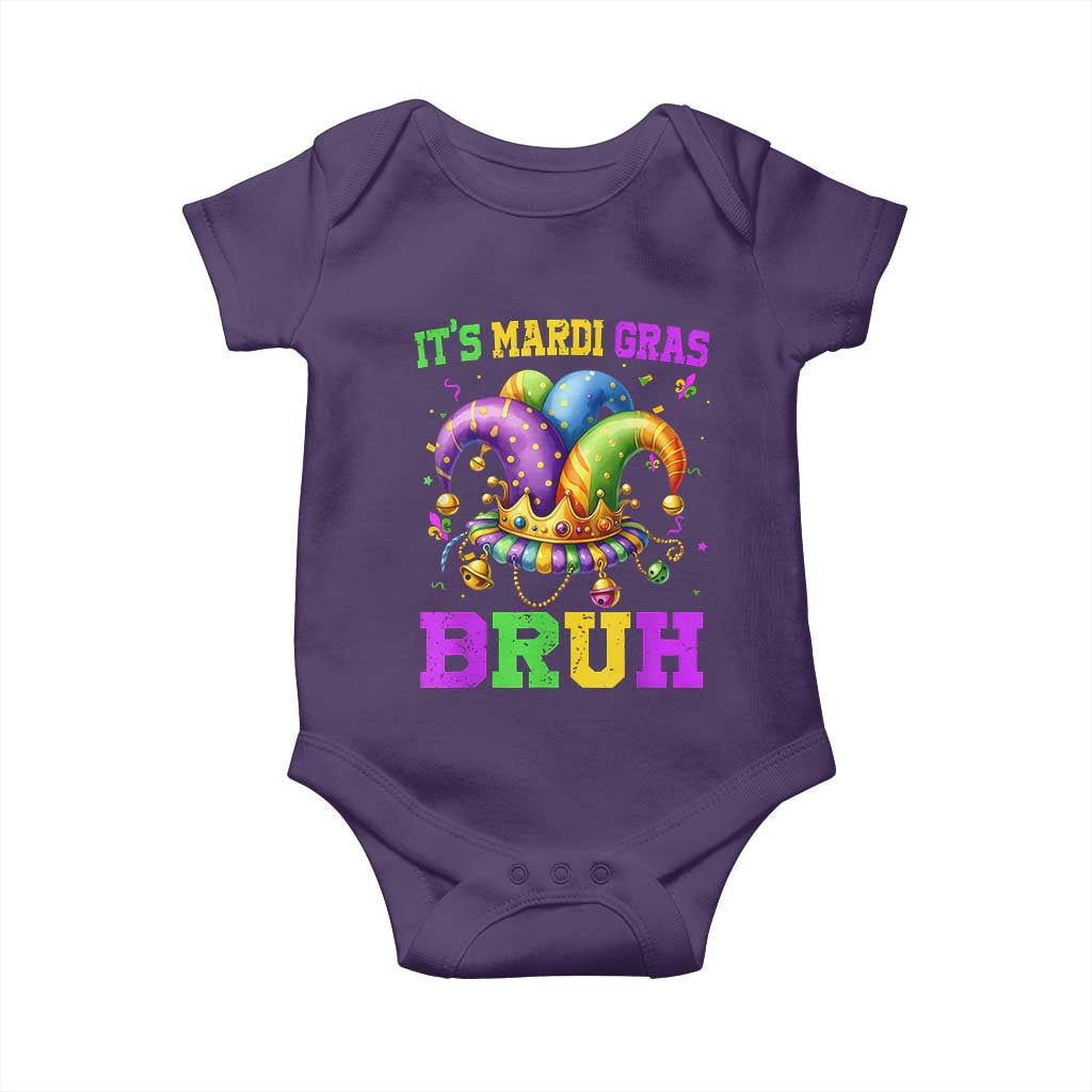 Bruh Mardi Gras Baby Onesie Jester Outfit Teens Boys Kids Mardi Gras