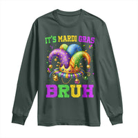 Bruh Mardi Gras Long Sleeve Shirt Jester Outfit Teens Boys Kids Mardi Gras