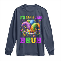 Bruh Mardi Gras Long Sleeve Shirt Jester Outfit Teens Boys Kids Mardi Gras