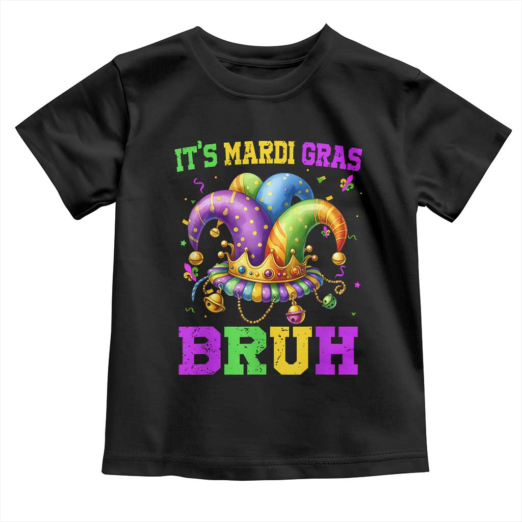 Bruh Mardi Gras Toddler T Shirt Jester Outfit Teens Boys Kids Mardi Gras