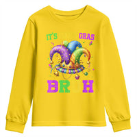 Bruh Mardi Gras Youth Sweatshirt Jester Outfit Teens Boys Kids Mardi Gras