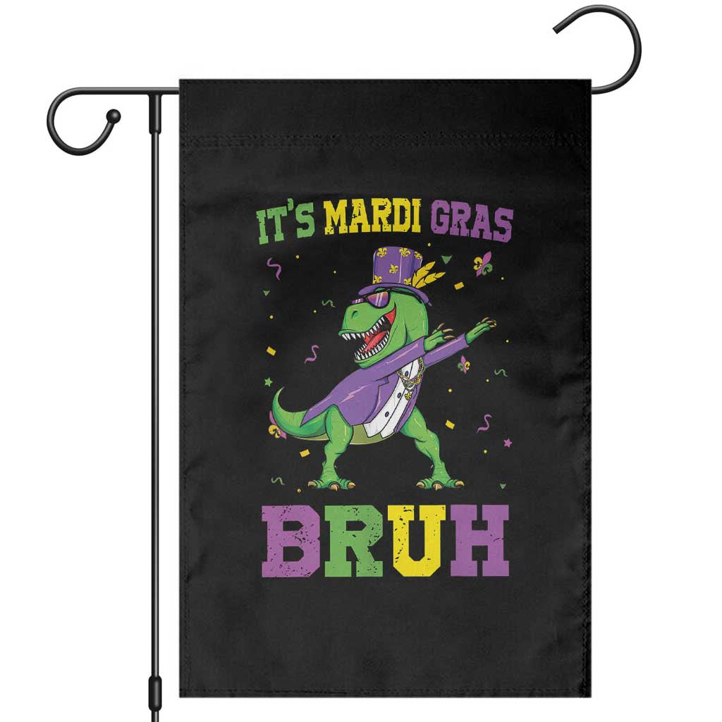 Bruh Mardi Gras Garden Flag Dinosaur Meme New Orleans Party Custume Beads - Wonder Print Shop