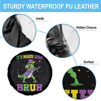 Bruh Mardi Gras Spare Tire Cover Dinosaur Meme New Orleans Party Custume Beads - Wonder Print Shop