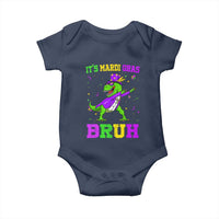 Bruh Mardi Gras Baby Onesie Dinosaur Meme New Orleans Party Custume Beads - Wonder Print Shop
