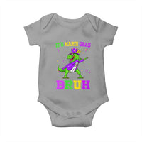 Bruh Mardi Gras Baby Onesie Dinosaur Meme New Orleans Party Custume Beads - Wonder Print Shop