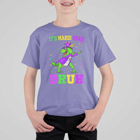 Bruh Mardi Gras T Shirt For Kid Dinosaur Meme New Orleans Party Custume Beads - Wonder Print Shop