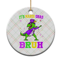 Bruh Mardi Gras Ceramic Ornament Dinosaur Meme New Orleans Party Custume Beads - Wonder Print Shop