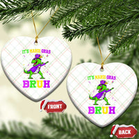 Bruh Mardi Gras Ceramic Ornament Dinosaur Meme New Orleans Party Custume Beads - Wonder Print Shop