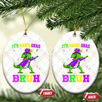 Bruh Mardi Gras Ceramic Ornament Dinosaur Meme New Orleans Party Custume Beads - Wonder Print Shop