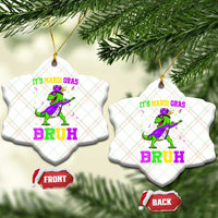 Bruh Mardi Gras Ceramic Ornament Dinosaur Meme New Orleans Party Custume Beads - Wonder Print Shop