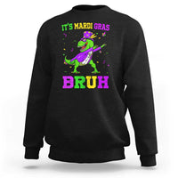Bruh Mardi Gras Sweatshirt Dinosaur Meme New Orleans Party Custume Beads - Wonder Print Shop