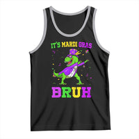Bruh Mardi Gras Tank Top Dinosaur Meme New Orleans Party Custume Beads - Wonder Print Shop