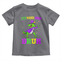 Bruh Mardi Gras Toddler T Shirt Dinosaur Meme New Orleans Party Custume Beads - Wonder Print Shop