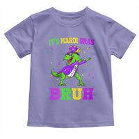 Bruh Mardi Gras Toddler T Shirt Dinosaur Meme New Orleans Party Custume Beads - Wonder Print Shop