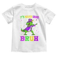Bruh Mardi Gras Toddler T Shirt Dinosaur Meme New Orleans Party Custume Beads - Wonder Print Shop