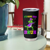Bruh Mardi Gras Tumbler Cup Dinosaur Meme New Orleans Party Custume Beads - Wonder Print Shop