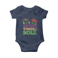 Mardi Gras Baby Onesie Let The Good Times Roll Glitter Print