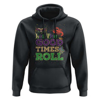Mardi Gras Hoodie Let The Good Times Roll Glitter Print