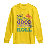 Mardi Gras Long Sleeve Shirt Let The Good Times Roll Glitter Print