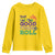 Mardi Gras Youth Sweatshirt Let The Good Times Roll Glitter Print