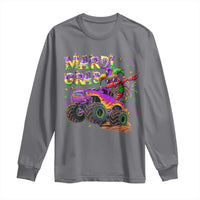 Mardi Gras Long Sleeve Shirt Dabbing Crawfish Monster Truck