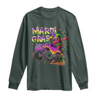 Mardi Gras Long Sleeve Shirt Dabbing Crawfish Monster Truck