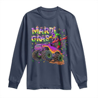 Mardi Gras Long Sleeve Shirt Dabbing Crawfish Monster Truck
