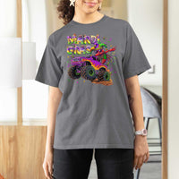 Mardi Gras T Shirt For Women Dabbing Crawfish Monster Truck
