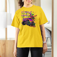 Mardi Gras T Shirt For Women Dabbing Crawfish Monster Truck