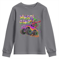 Mardi Gras Youth Sweatshirt Dabbing Crawfish Monster Truck