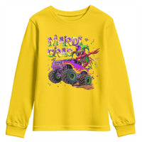 Mardi Gras Youth Sweatshirt Dabbing Crawfish Monster Truck