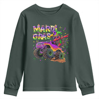 Mardi Gras Youth Sweatshirt Dabbing Crawfish Monster Truck