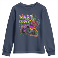 Mardi Gras Youth Sweatshirt Dabbing Crawfish Monster Truck